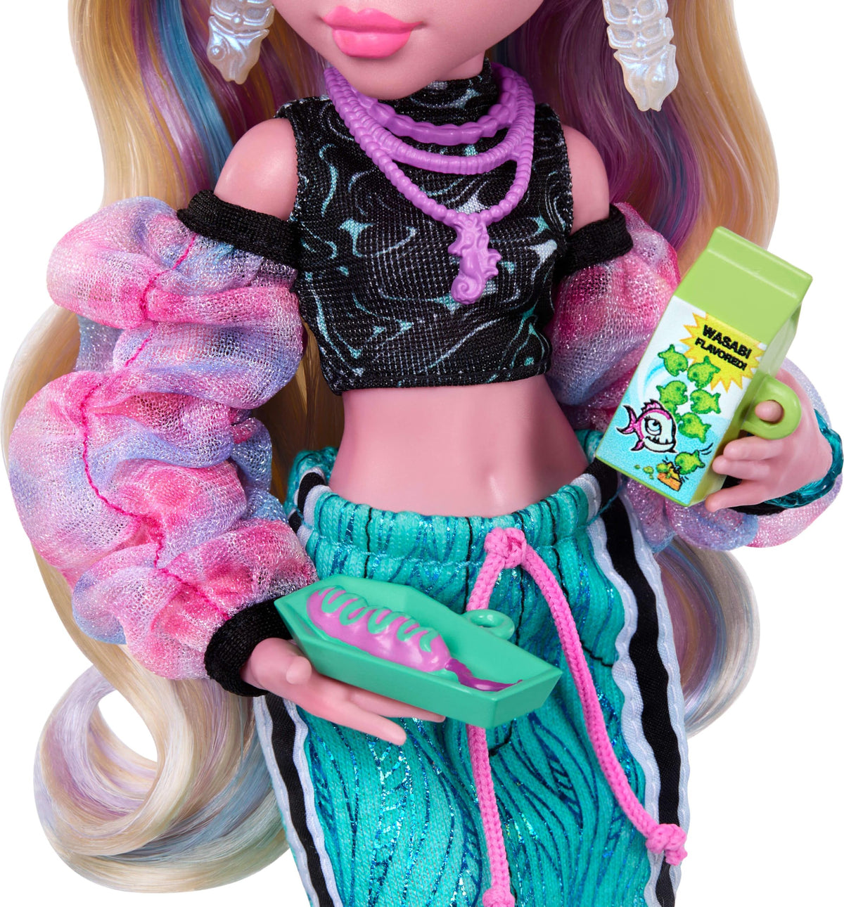 Blue Doll with Pet Piranha S7784